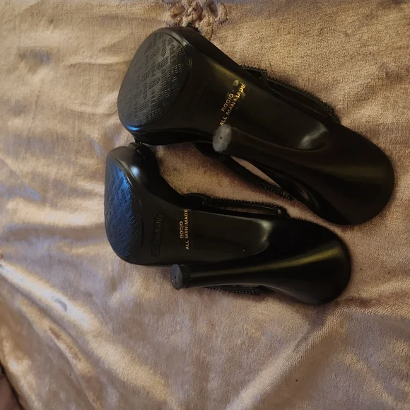 Comtesa rhinestones Elegant Black Mules with Moderate Heel 6M - Picture 9 of 12